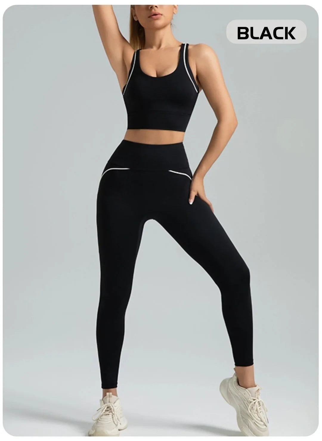 Sportswear Woman Gym Yoga Pants Sets Sporty Leggings Women Clothing Sets Fitness Women's Trend 2024 Workout Clothes for Women