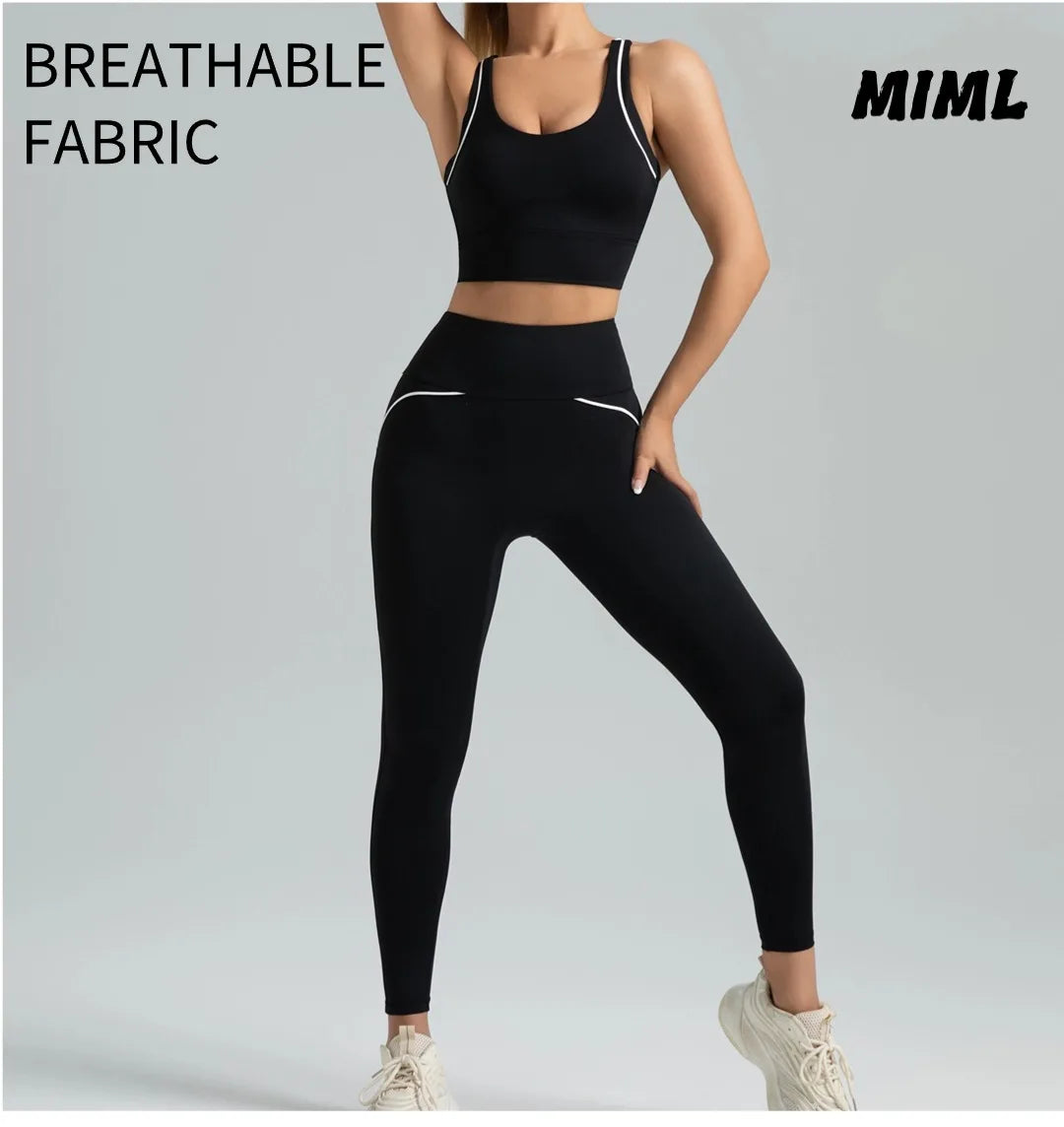 Sportswear Woman Gym Yoga Pants Sets Sporty Leggings Women Clothing Sets Fitness Women's Trend 2024 Workout Clothes for Women